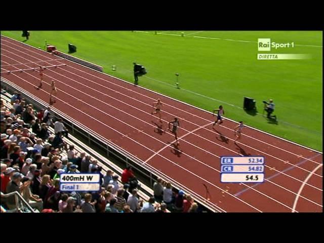 400m hurdles women Final - Heat 1 European Team Championship Stockholm 2011