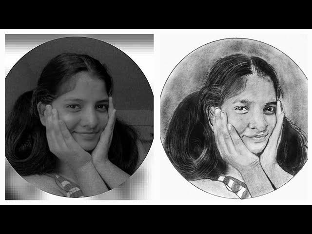 Btech Girl's Realistic Sketch Full Video #art