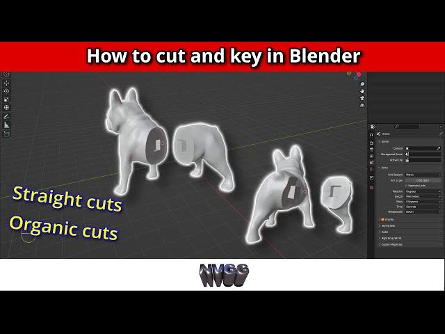 Blender. How to cut and key a model for 3d printing