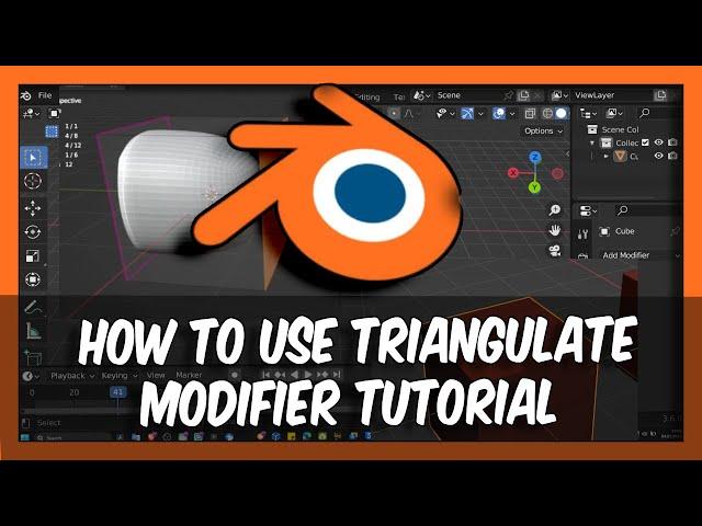 How to use Triangulate Modifier In Blender Tutorial