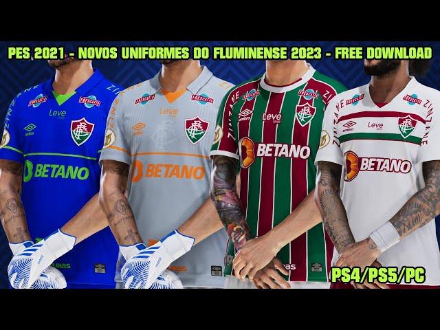 PES 2021 - NOVOS UNIFORMES HOME/AWAY/GK 2023/24 By: R4VCK - PS4/PS5/PC - 4K