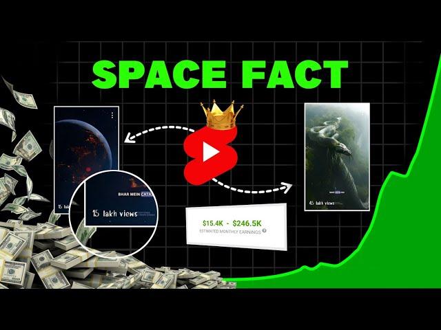 How to make Viral SPACE FACT shorts on Mobile! (step by step)