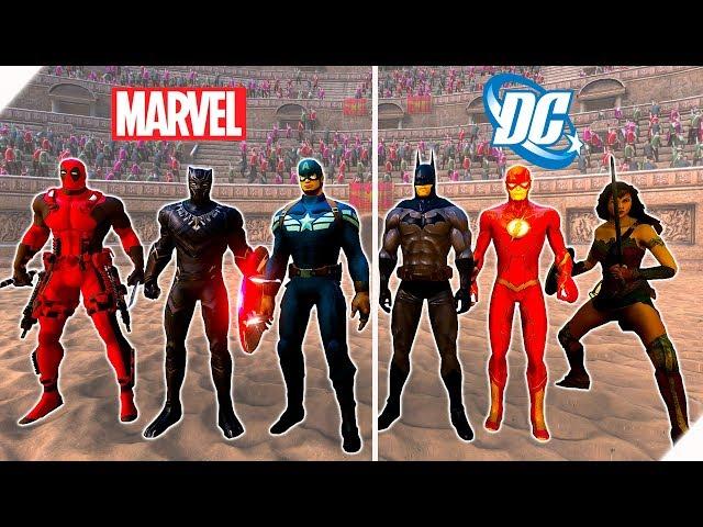 БИТВА СУПЕРГЕРОЕВ Marvel против DC - Игра Ultimate Epic Battle Simulator