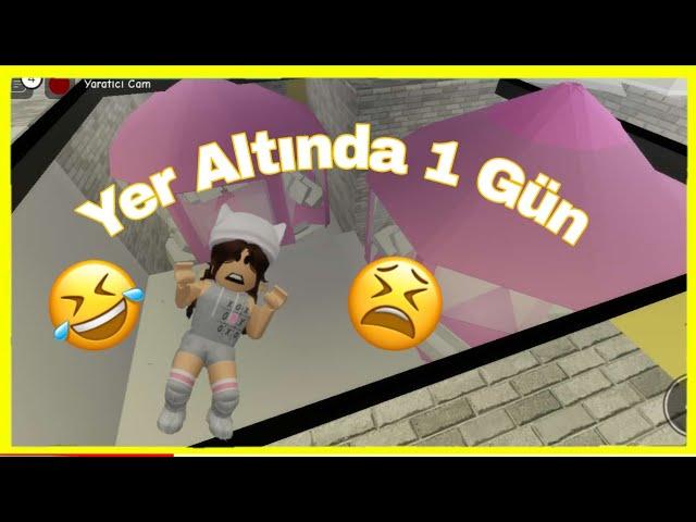 Yer Altında 1 Gün geçirdim! Brookhaven roblox