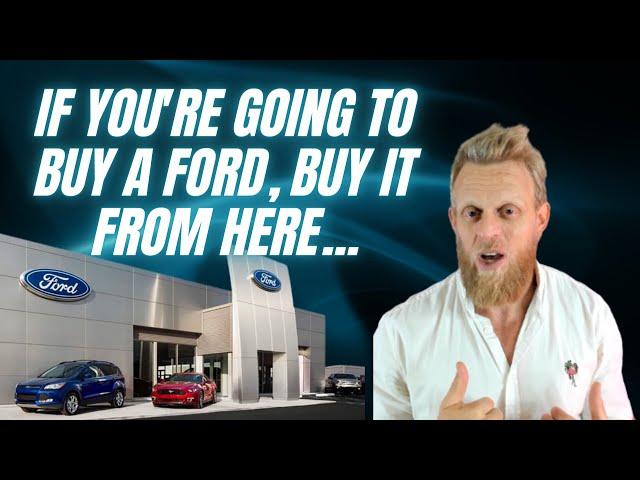 Ford dealers suck, but not this one - Bazzy never got to go to college but he did do this