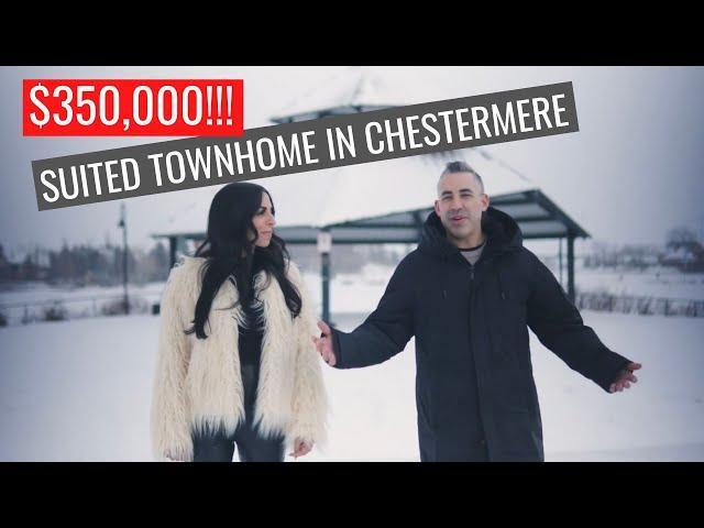 SUITED 2 BEDROOM TOWNHOME FOR $350,000 IN DESIREABLE CHESTERMERE!! | Calgary Real Estate 2023