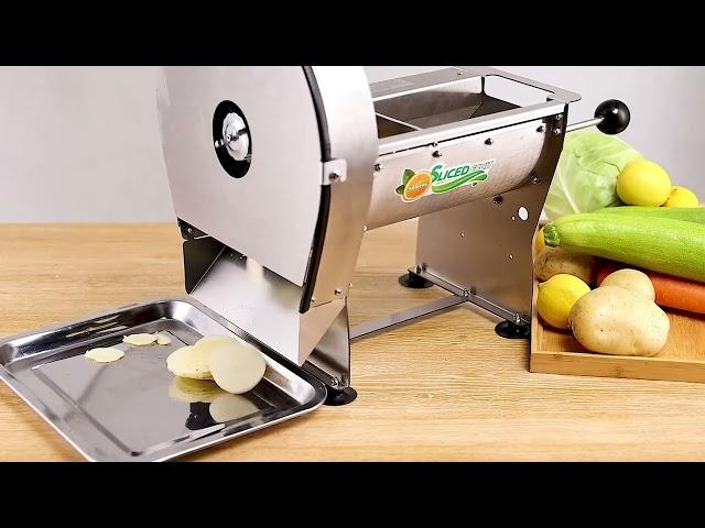 NEWTRY Commercial Electric Vegetable Slicer 0~10mm Adjustable