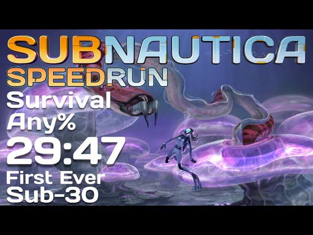 SUBNAUTICA BEATEN IN UNDER 30 MINUTES! | Subnautica Speedrun | Survival Any% 29:47 FWR