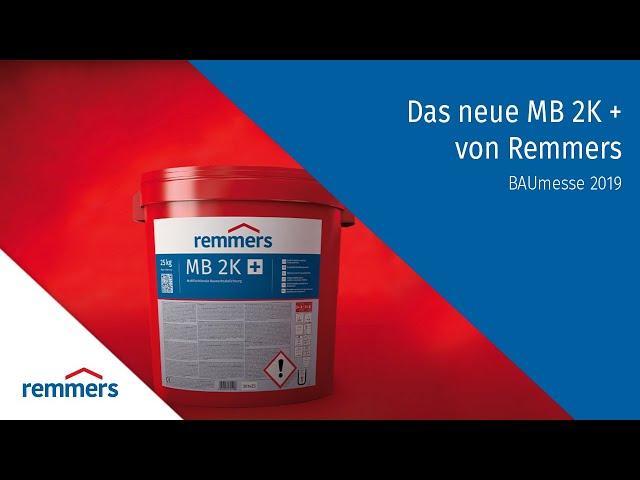 Das neue MB 2K + von Remmers - BAUmesse 2019