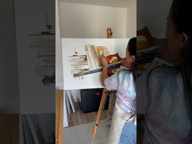 Paper palettes are so useful  #art #acrylicpainting #artshorts #advice #foryou #uk #fyp #shorts