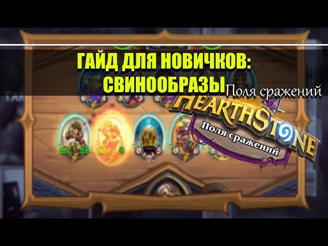 СВИНОБРАЗЫ ПОЛЯ СРАЖЕНИЙ ГАЙД 2021 | БГ hearthstone Battlegrounds