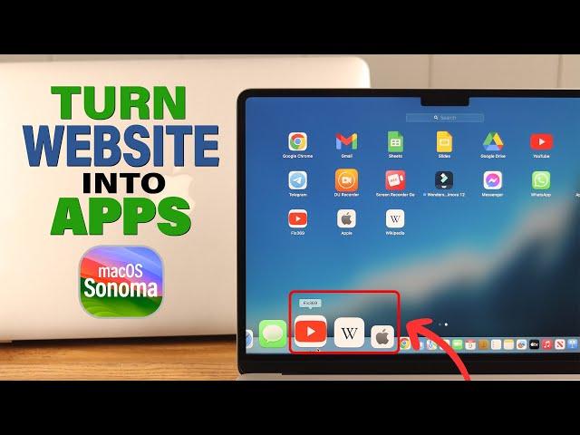 How to Turn Any Website Into An App on macOS Sonoma!