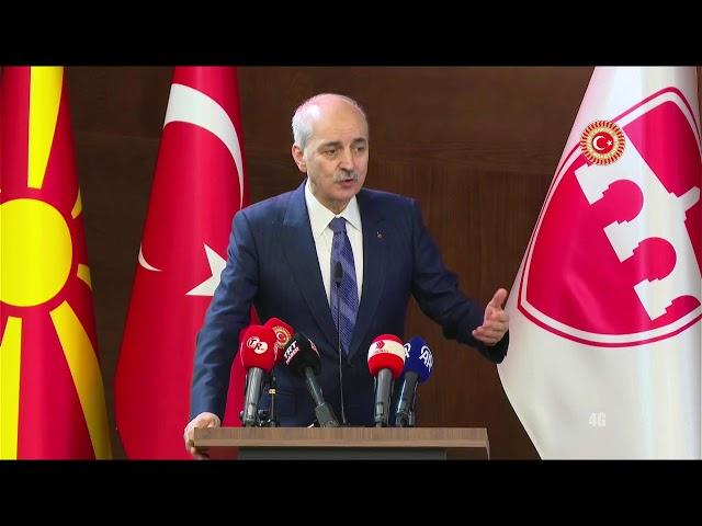 TBMM Başkanı Kurtulmuş, Uluslararası Balkan Üniversitesi Sabahattin Zaim Anma Programında konuşuyor