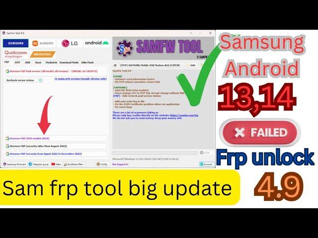 Samsung Frp Bypass 2024|Android 13/14 New Security 2024 July,August|100% Working Solution