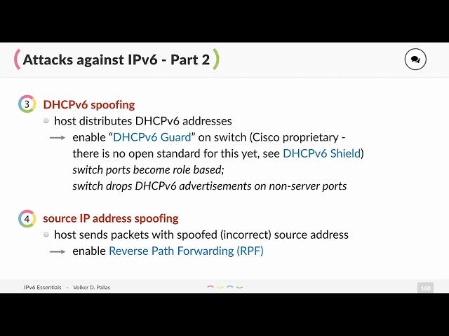 Attacks against IPv6