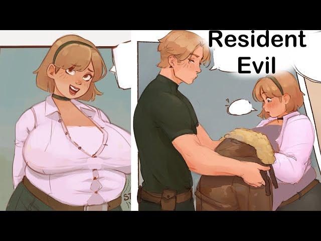 Ashley finds Leon's place of residence (evil) - Comic Dub