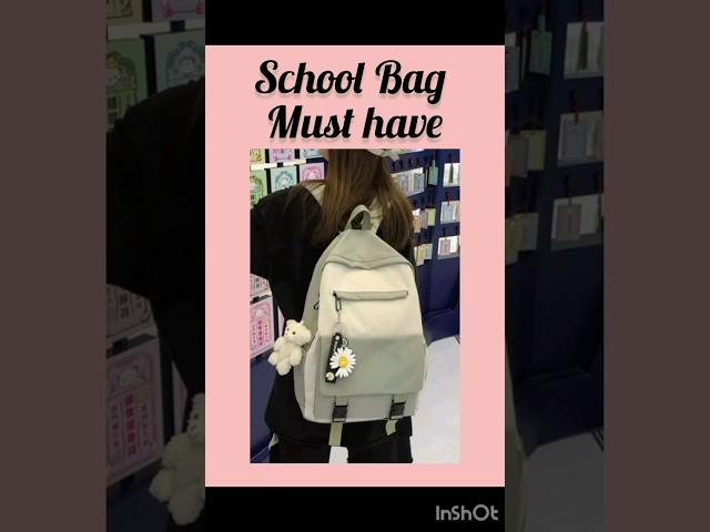 school bag must haves #trending#aesthetic