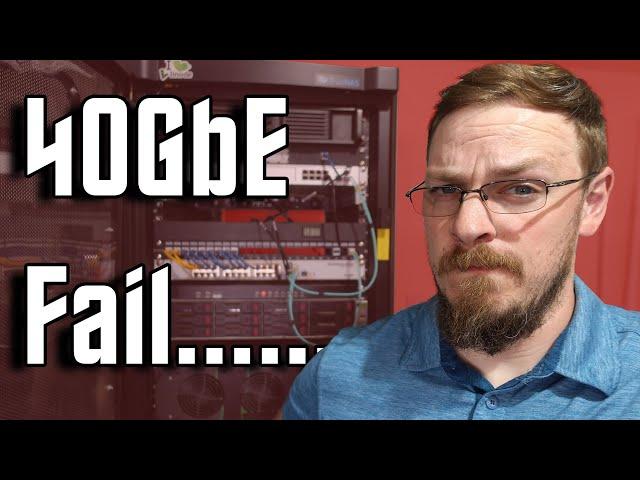 40 Gigabit Server Rack Upgrade FAIL