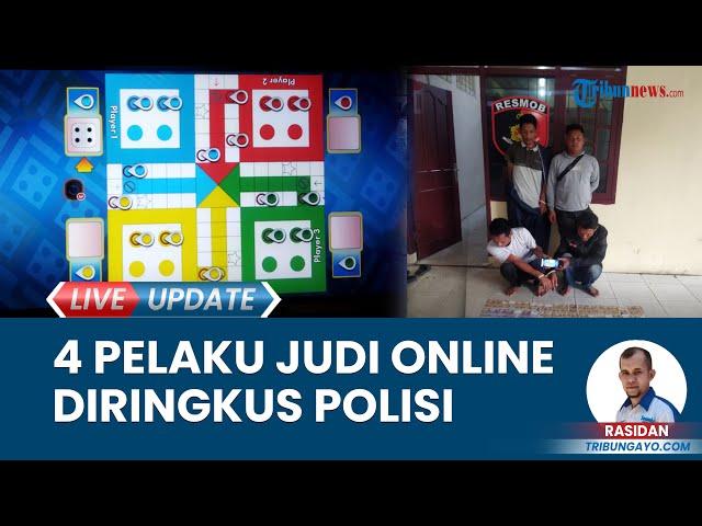 4 Pelaku Judi Online di Gayo Lues Diringkus Polisi seusai Dilaporkan Masyarakat, Barbuk Diamankan