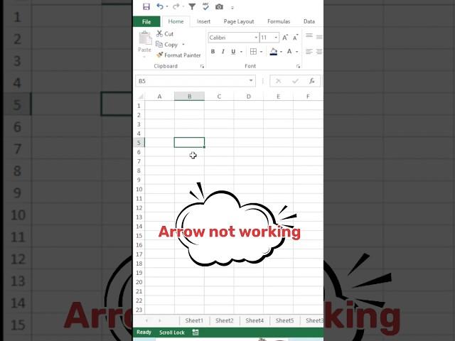 Fixing Arrow Keys Not Working Issue in Excel - Quick Solutions|scroll lock#excel