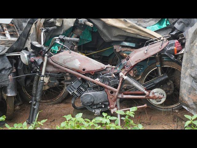 We Restore 44 years old motorcycle  | Honda Raccoon Motorcycle Full Restoration