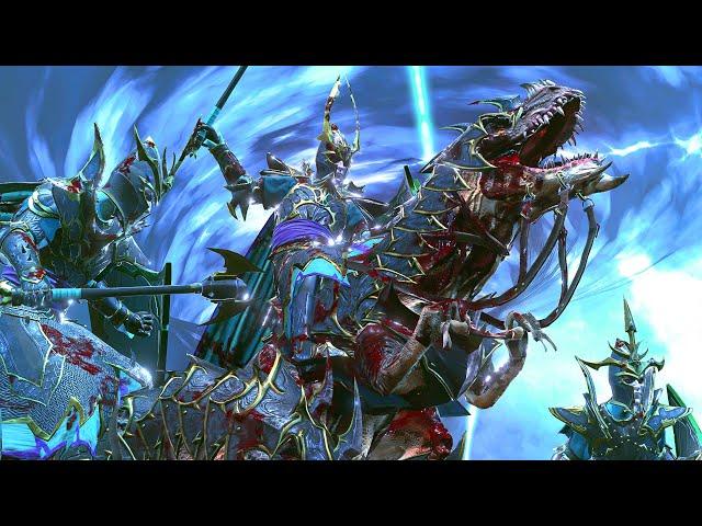 Battle for the Vortex - ELVES vs CHAOS - TotalWar Warhammer 3 cinematic battle