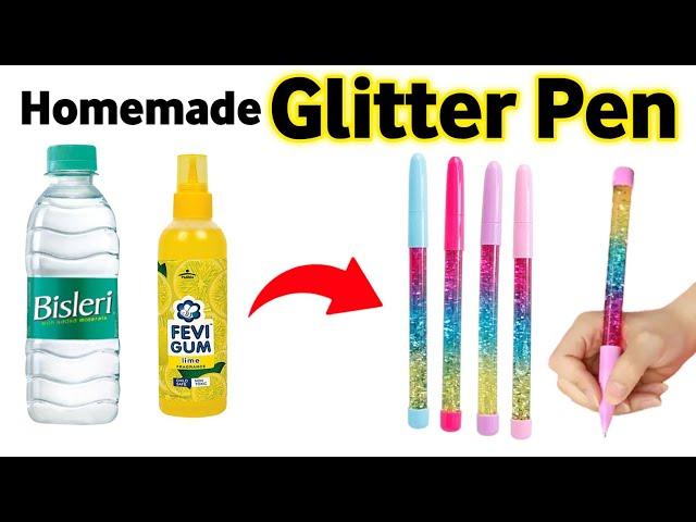 How to make Lava Glitter Lava Pen at home/DlY Glitter Pen/Homemade Glitter Pen/How to makeglitterpen