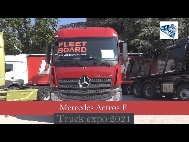 2021 All New Mercedes Actros F 1843 Fleet Board  Interior Exterior Walkaround Truck Expo 2021