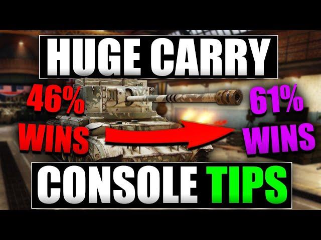 How To Carry Games And Win MORE! World of Tanks Console TIPS