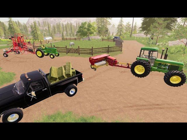 Baling hay for race horse and buying new tractors | Suits to boots 13 | Farming Simulator 19