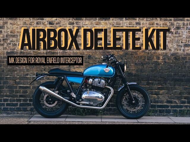 Delete the air box from Royal Enfield Interceptor 650 | MK Design