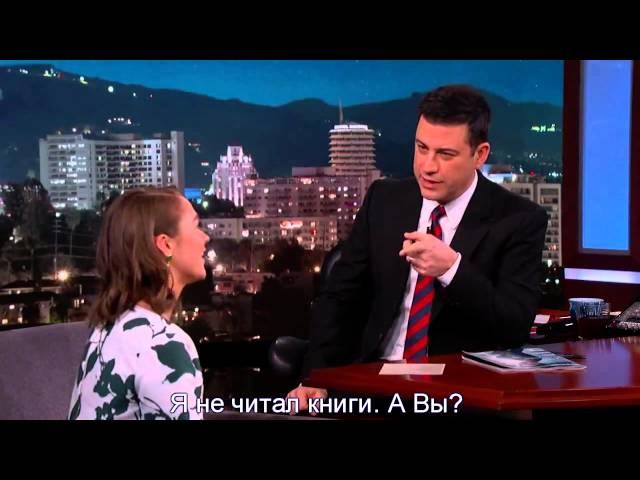 Мэйси Уильямс/Арья Старк на шоу у Джимми Киммела.