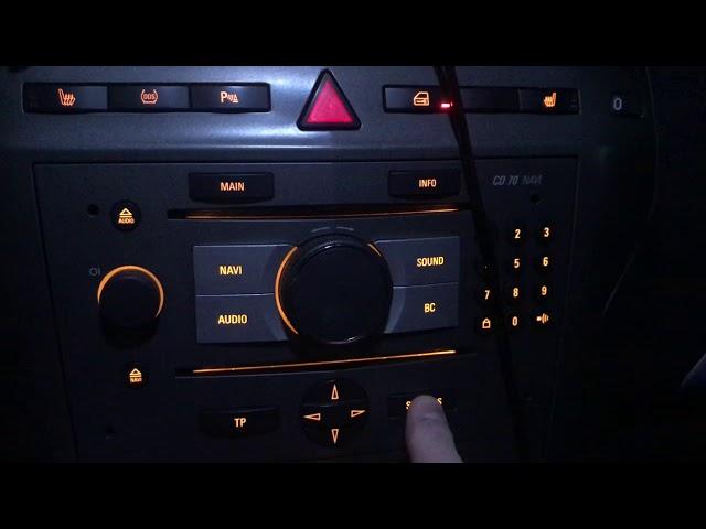 Opel / Vauxhall hidden menu, testmode activation, Zafira B, Astra H, Vectra C meniu secret