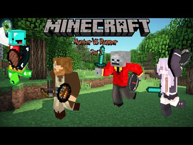 Minecraft 2 Hunters Vs. 2 Runners