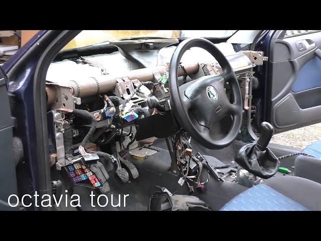 Снятие торпеды и корпуса печки октавия тур / octavia tour heater removal