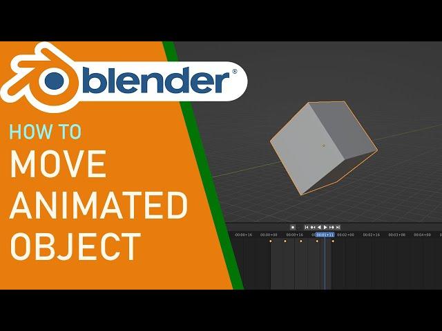 How to move animated object in blender