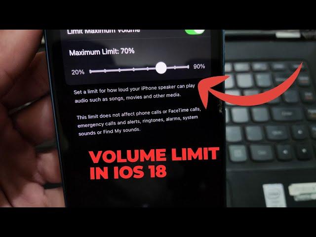 Set a Volume Limit in IPhone in IOS 18.2