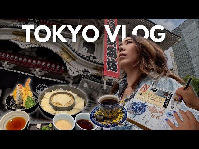 life in japan ️ exploring Tokyo, cafe work days, helping my dad move, travel journaling