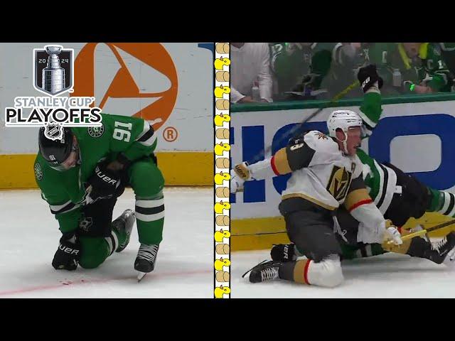 Pietrangelo Swings at Seguin Making Him Bleed, Jamie Benn Drills Jack Eichel