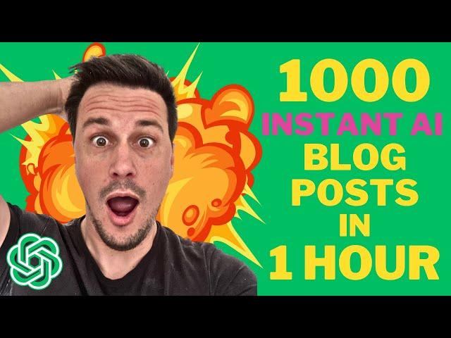 How I AUTOBLOG 50 Posts in 5 Minutes using AI | Ultimate Tutorial (AI SEO Level Up!)