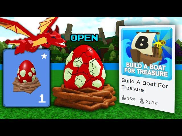 DRAGON EGG ITEM!! | Build a boat for Treasure ROBLOX