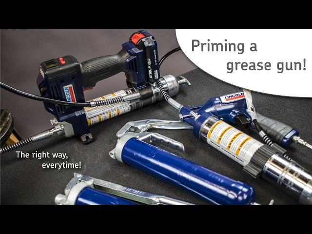 Prime a grease gun the RIGHT way! - Lincoln Industrial #HOWTO