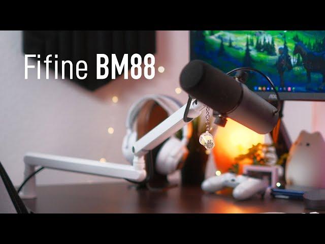 FIFINE BM88 Low Profile Microphone Arm Review — A clean, white & premium mic arm!