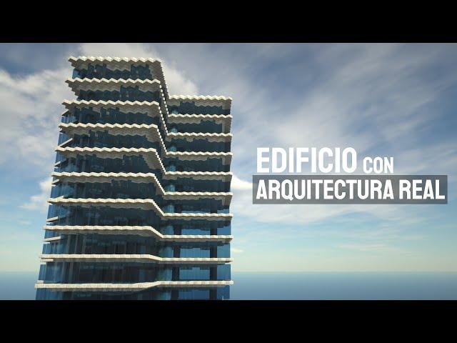 CONSTRUÍ un EDIFICIO utilizando ARQUITECTURA REAL en Minecraft