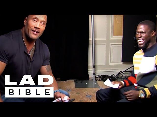 @ladbiblestories: Roles Reversed -Dwayne The Rock Johnson Impersonates Kevin Hart