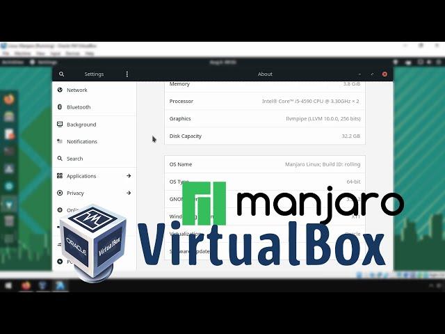 Running a Linux Manjaro in Virtualbox