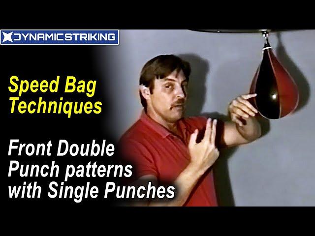 Front Double Punch patterns with Single Punches Speed Bag Techniques by Alan Kahn