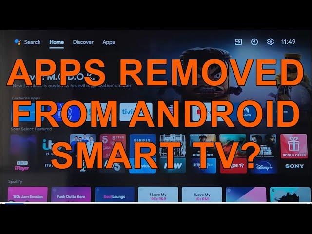 Android Smart TV,  Apps Removed Automatically!  How to Stop this!