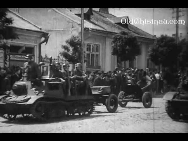 1940 г. Советские войска входят в Бессарабию и Кишинёв