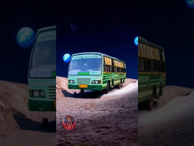 TNSTC BUS Landing On Moon🫣| #moonlanding #ai #aivideo #automobile #automotiveedit #moonwalk #tnstc